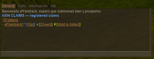 Añadir claim a carpeta